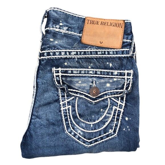 True Religion Jeans Size 31 RICKY Blue - Picture 1 of 12
